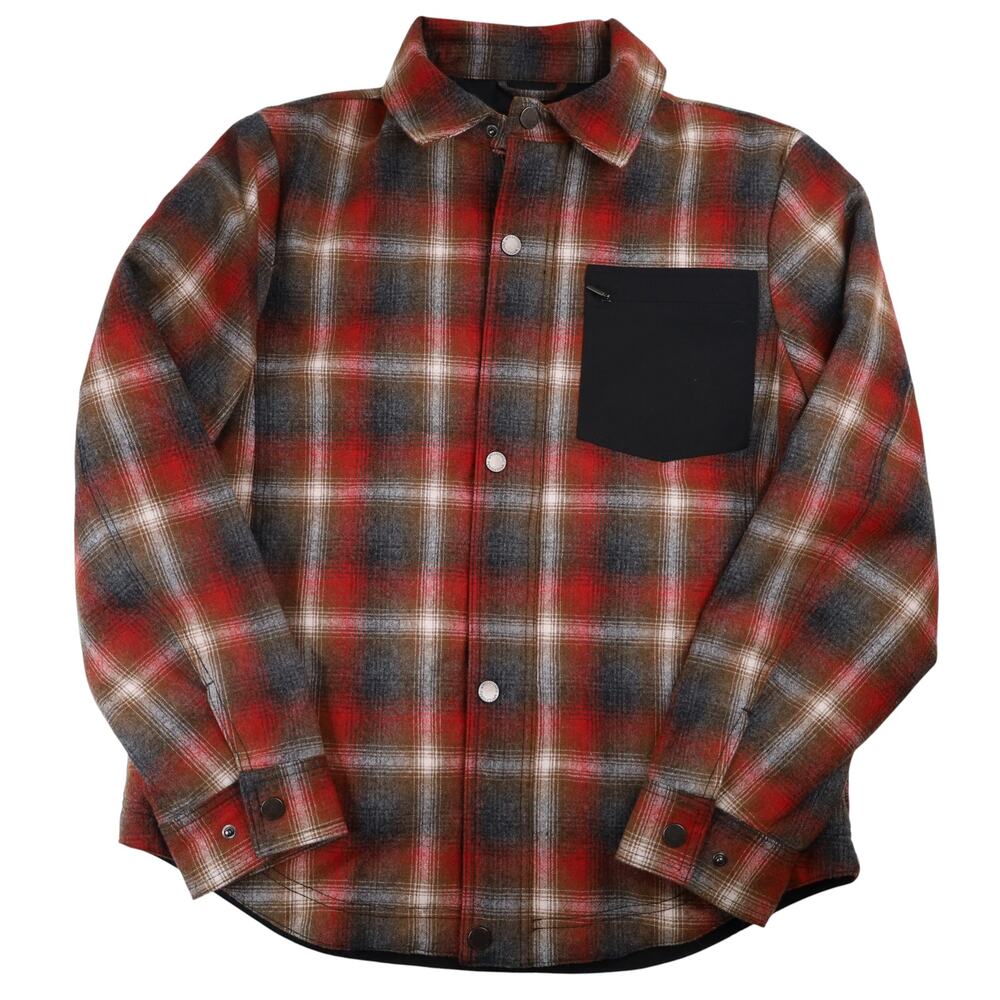 Pendleton Shadow Plaid Polyfill Quilted Wool Shirt Jacket